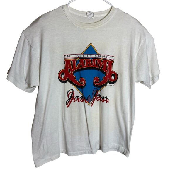 Softee Other - Vintage Sixth Annual Alabama June Jam 1987 Country Concert Shirt Mens XL White